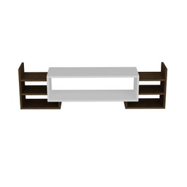 Hanah Home Mueble de TV Blanco y Nogal